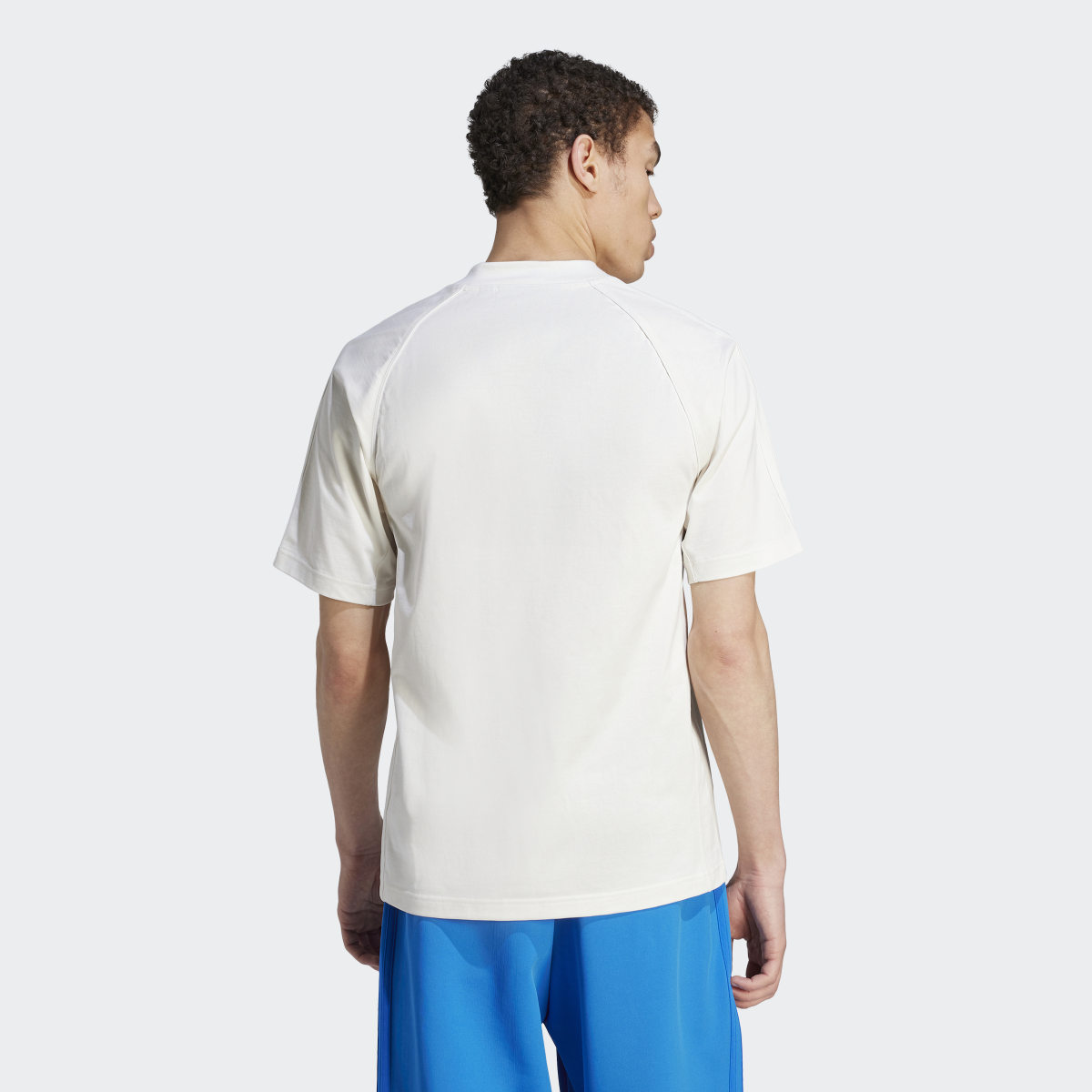 Adidas Blue Version Essentials Short Sleeve T-Shirt. 4