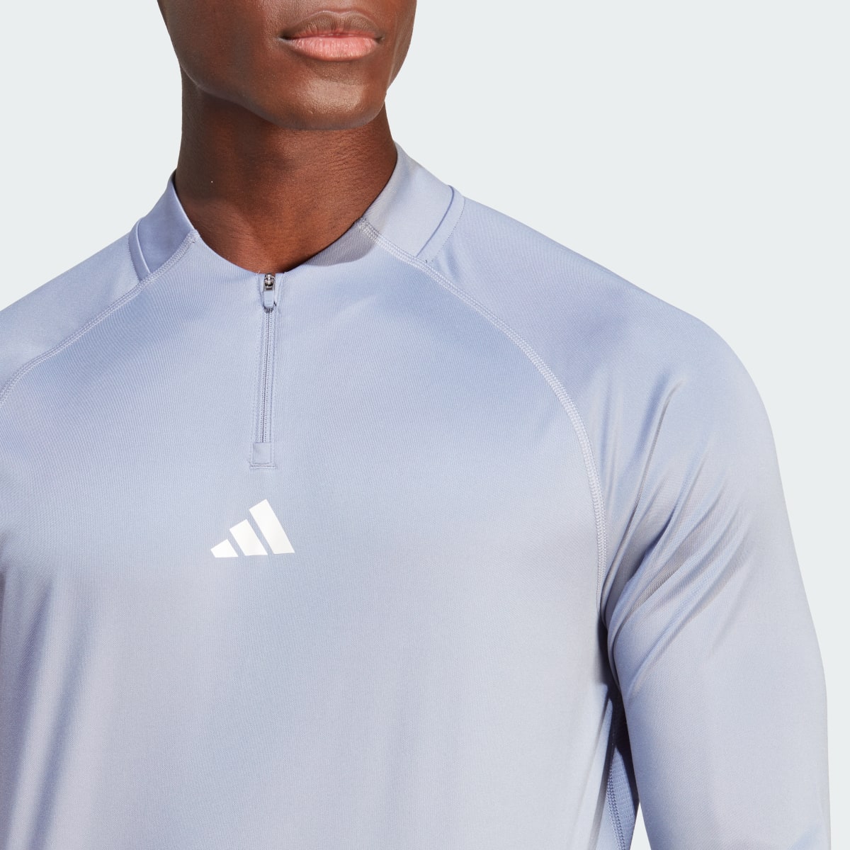 Adidas Gym Heat Quarter-Zip Long Sleeve Tee. 6