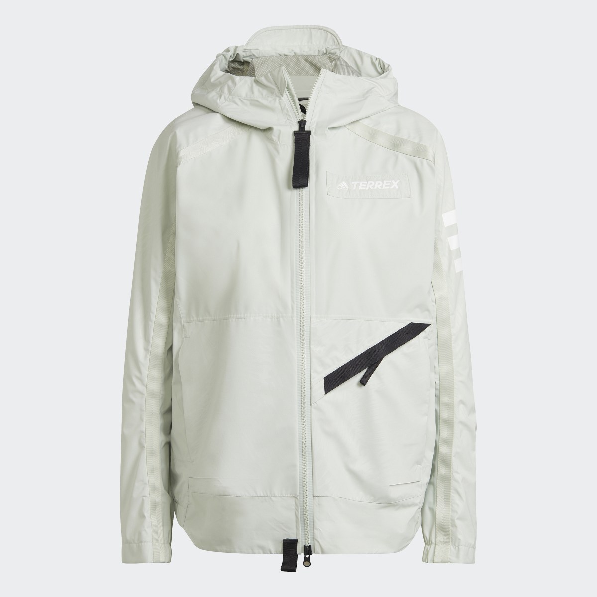 Adidas Chaqueta impermeable con capucha Terrex Utilitas. 6