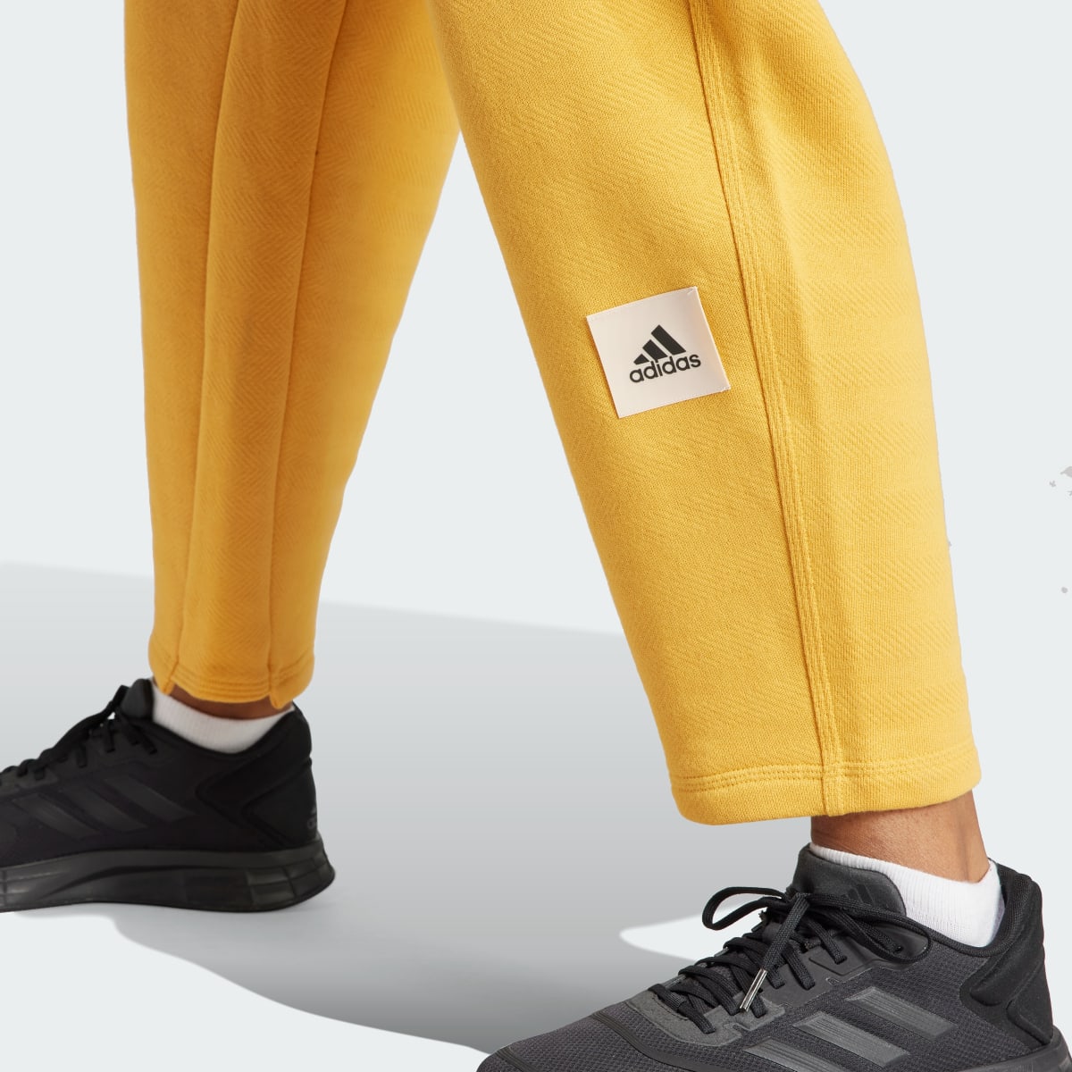 Adidas Lounge French Terry Barrel-Leg Pants. 6