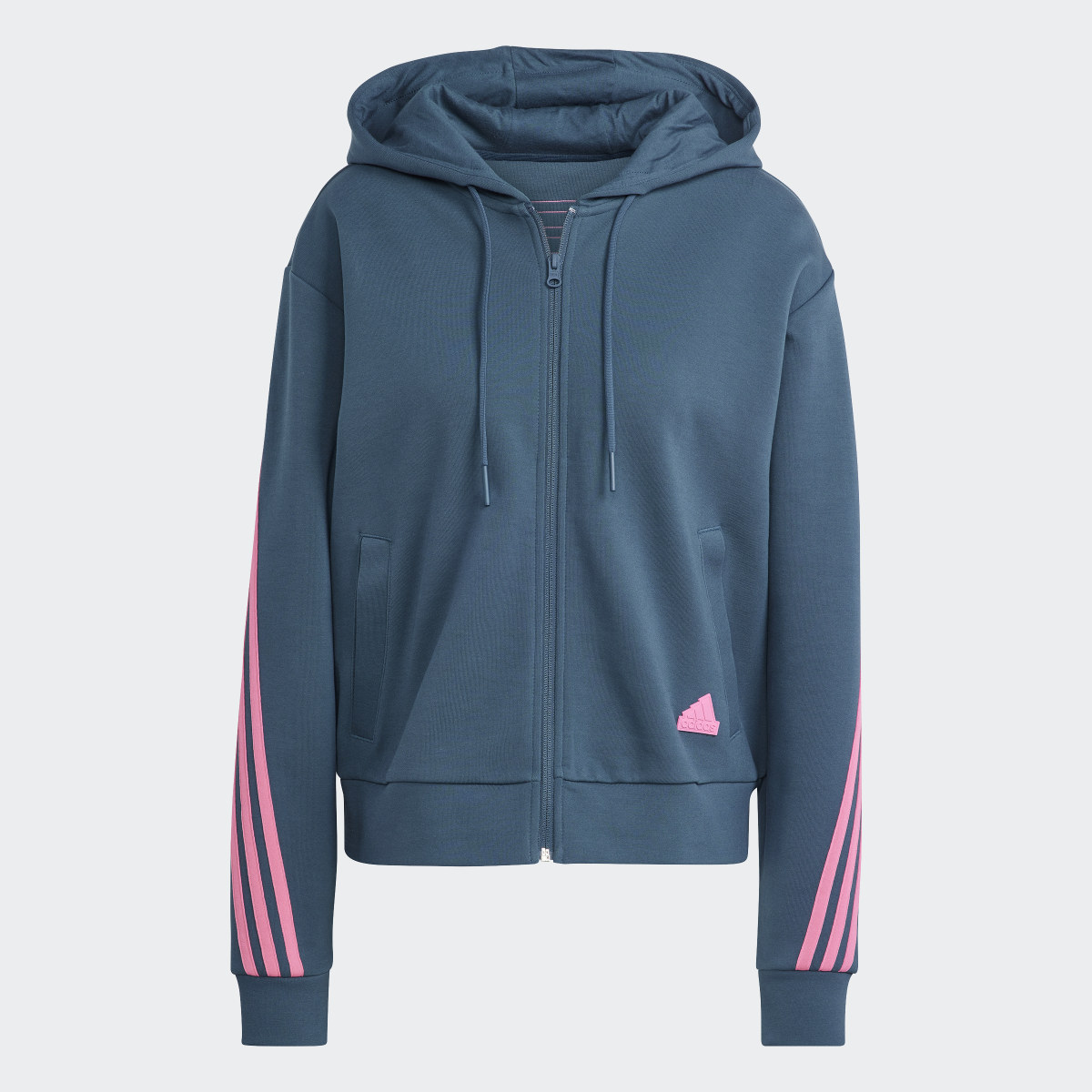 Adidas Future Icons 3-Stripes Full-Zip Kapüşonlu Üst. 5