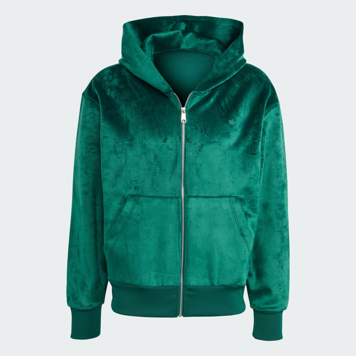 Adidas Hoodie Premium Essentials+ Velour Full Zip. 5