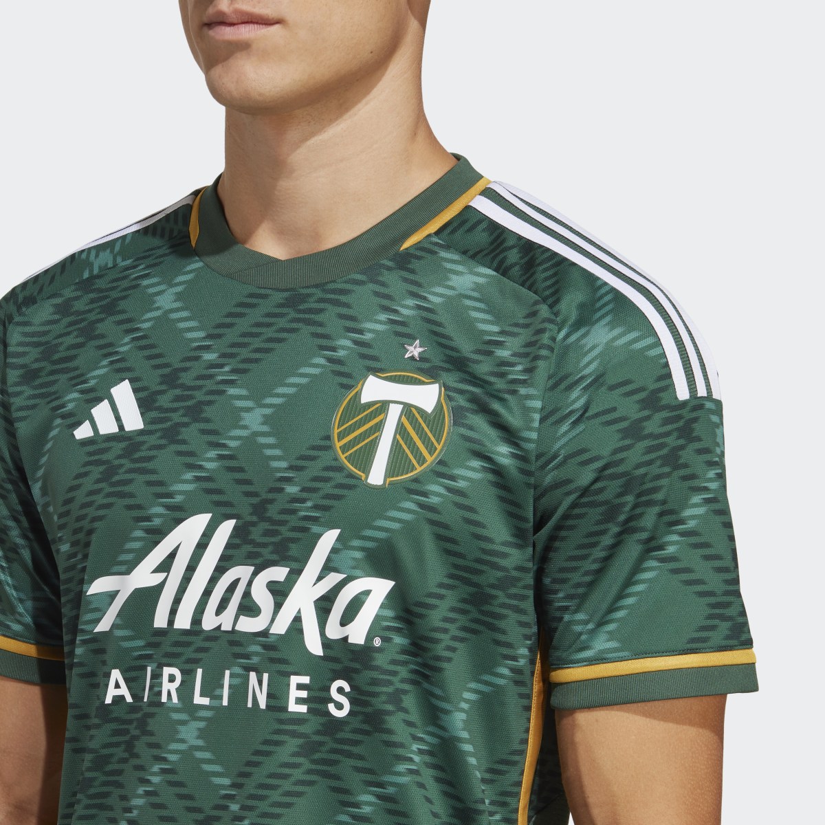 Adidas Portland Timbers 23/24 Home Authentic Jersey. 8