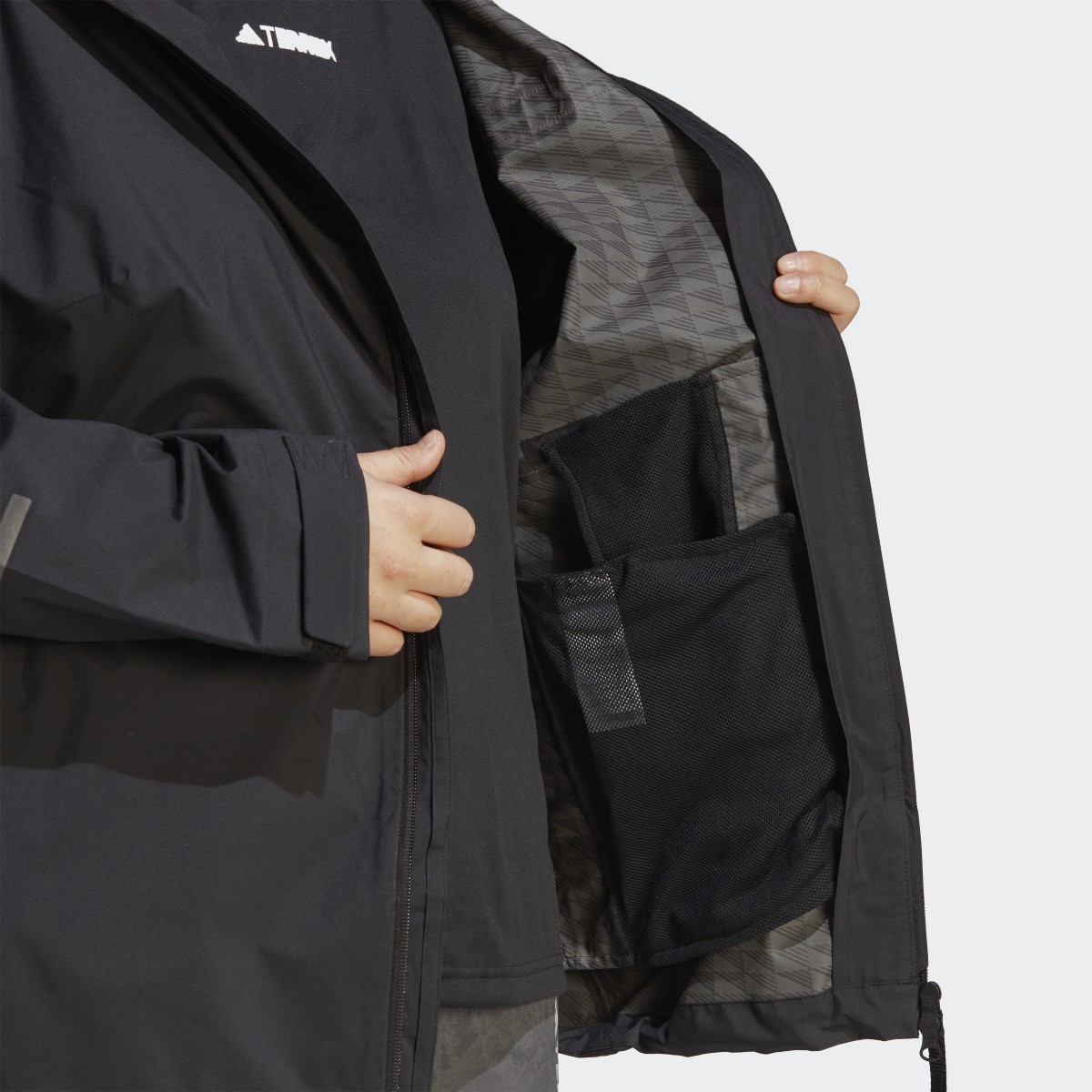 Adidas Terrex Multi RAIN.RDY 2.5-Layer Rain Jacket (Plus Size). 7