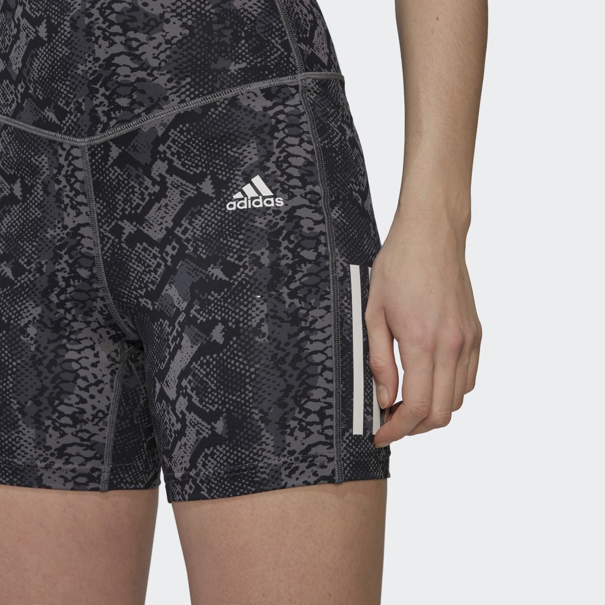 Adidas Hyperglam AEROREADY High-Rise Training Tight Shorts. 5