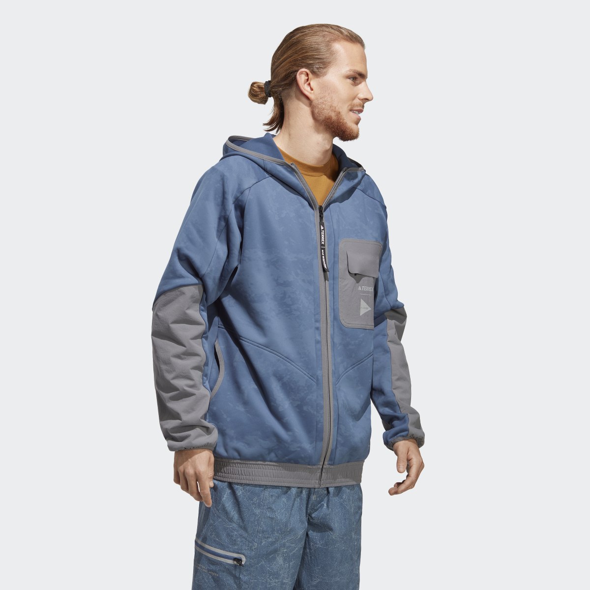 Adidas Terrex + and wander Fleece Jacket. 4