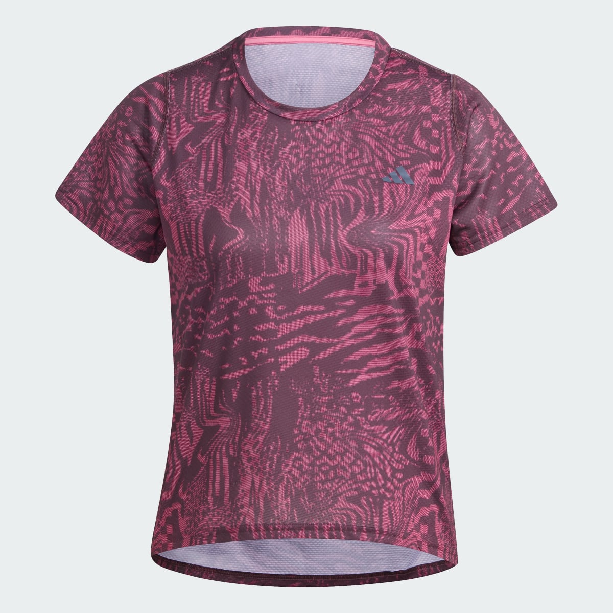 Adidas Playera de Running Run Icons 3 Franjas Logo Estampada. 5