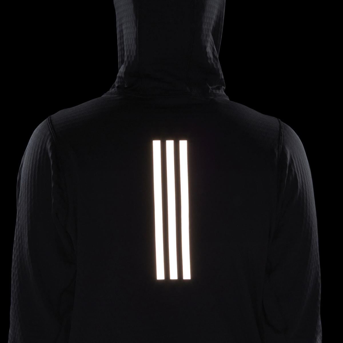 Adidas Sudadera de manga larga con capucha X-City Flooce Running. 7