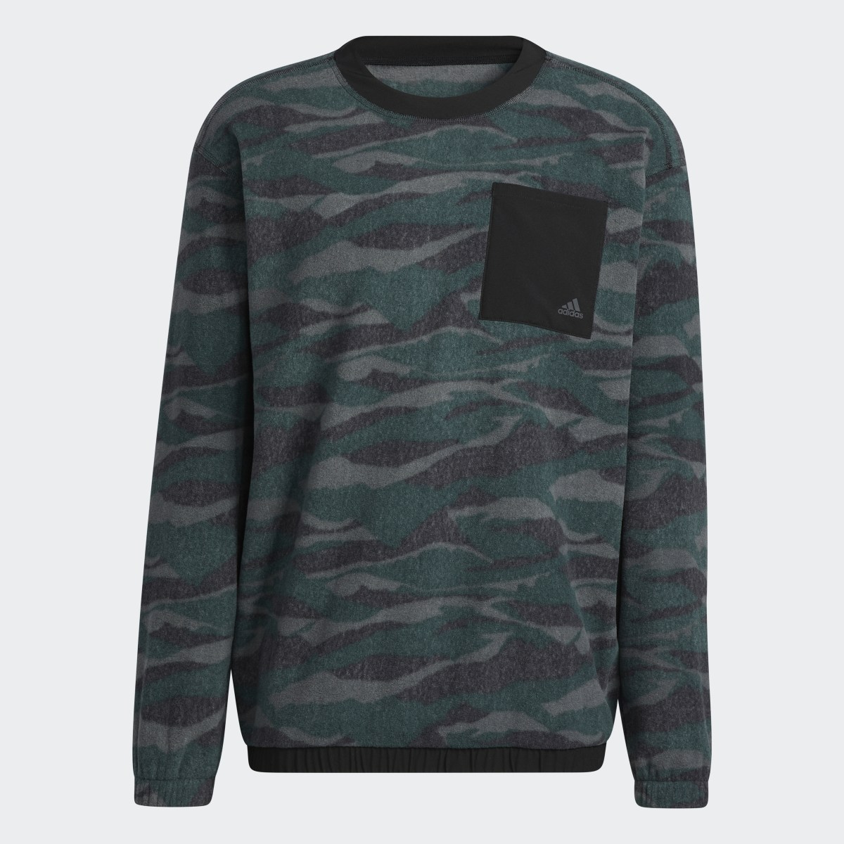 Adidas Texture-Print Crew Sweatshirt. 5