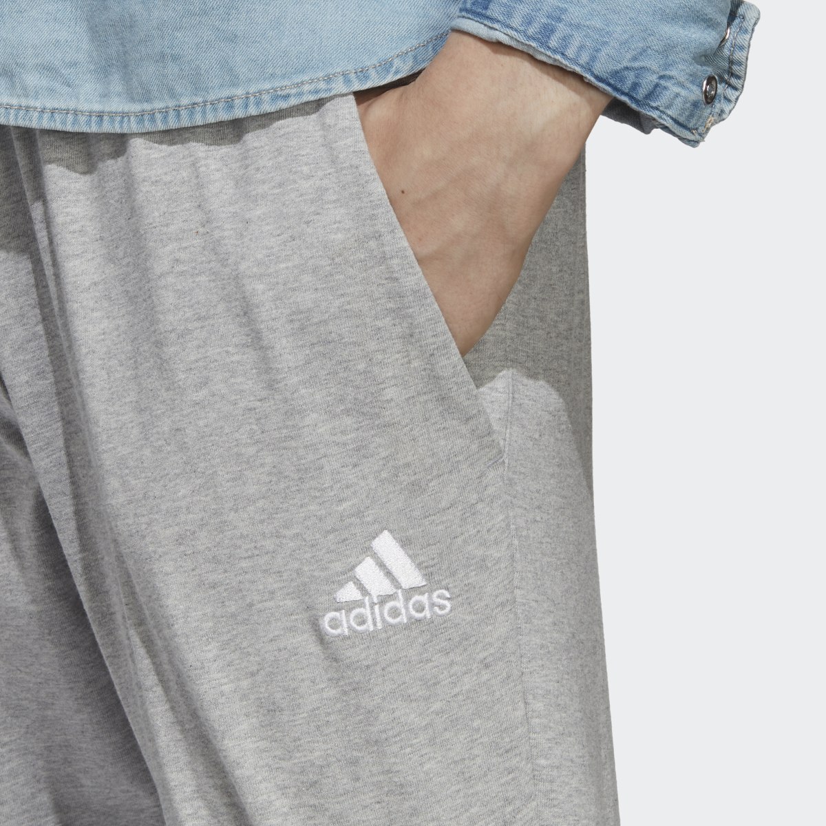 Adidas Essentials Single Jersey Tapered Cuff Pants. 5