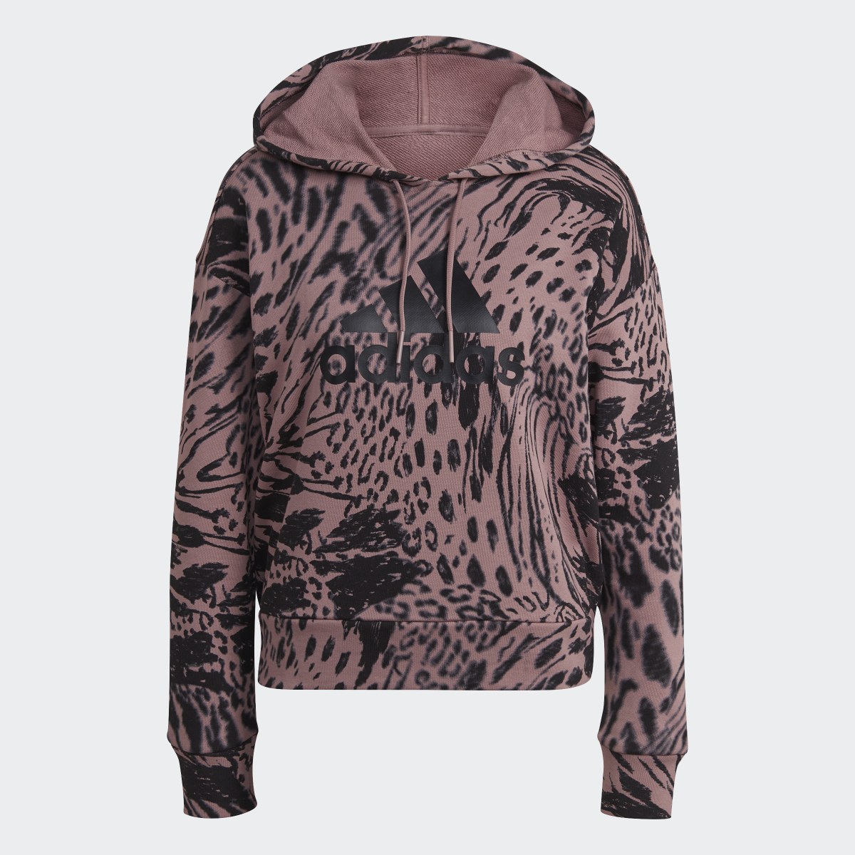 Adidas Future Icons Animal Print Hoodie. 5