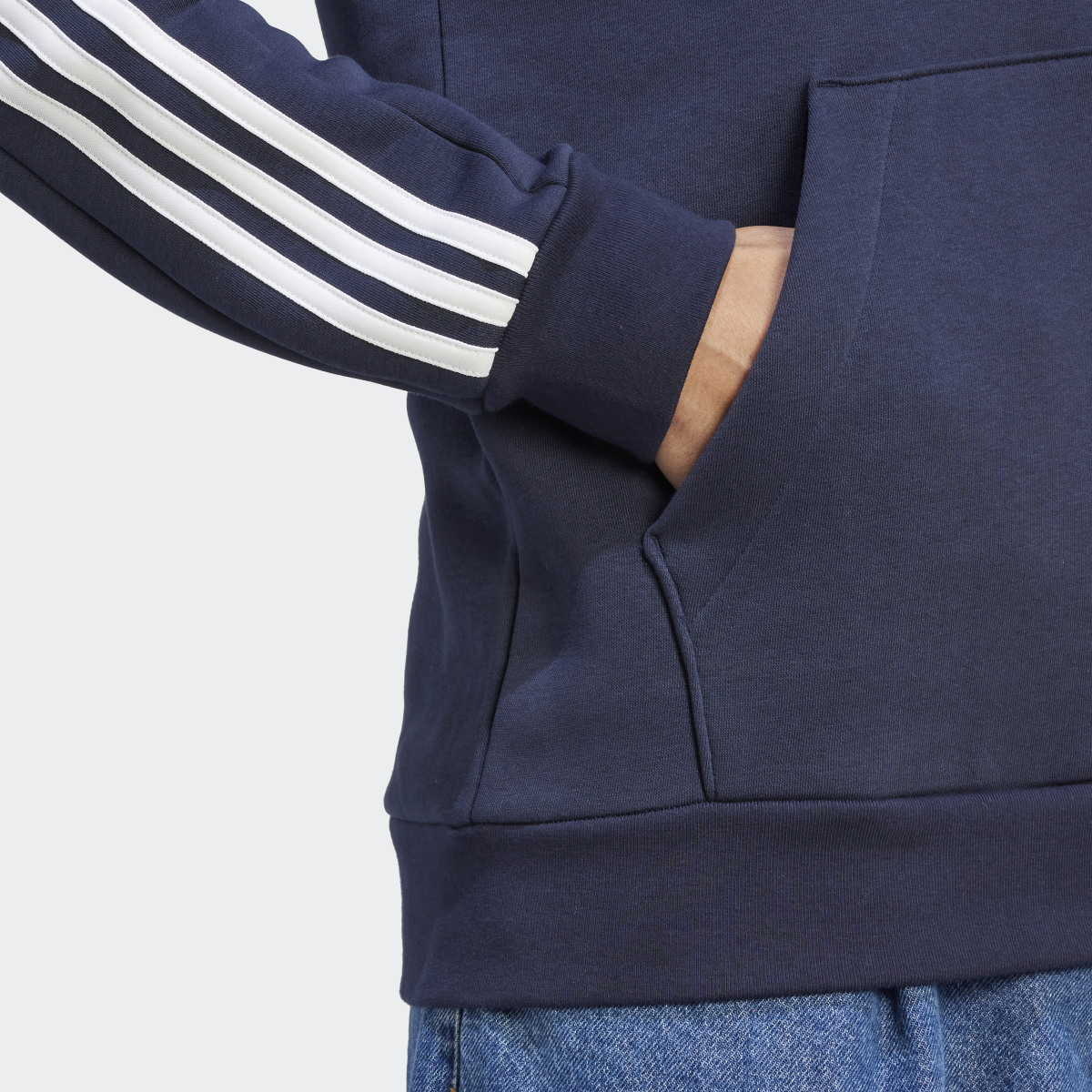 Adidas Essentials Fleece 3-Stripes Hoodie. 7