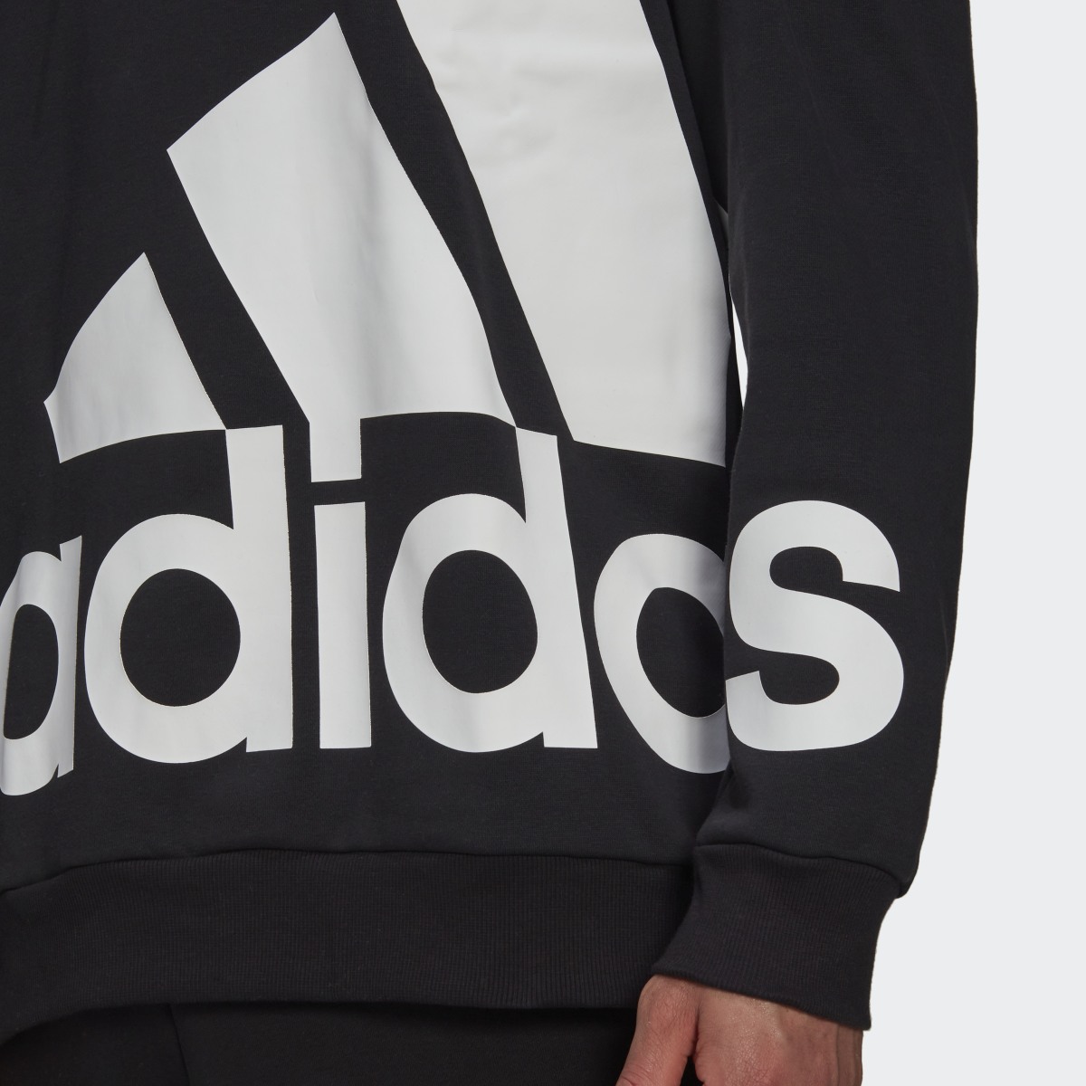 Adidas Essentials Giant Logo Fleece Hoodie. 7
