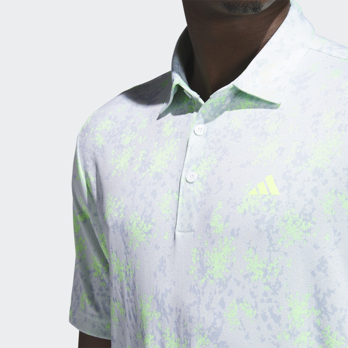 Adidas Burst Jacquard Polo Shirt. 6