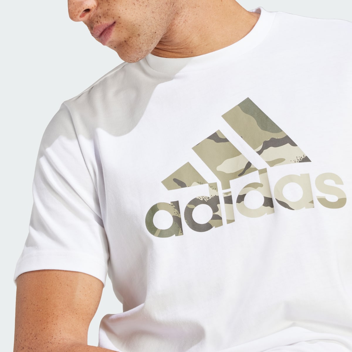 Adidas Camo Badge of Sport Graphic T-Shirt. 6