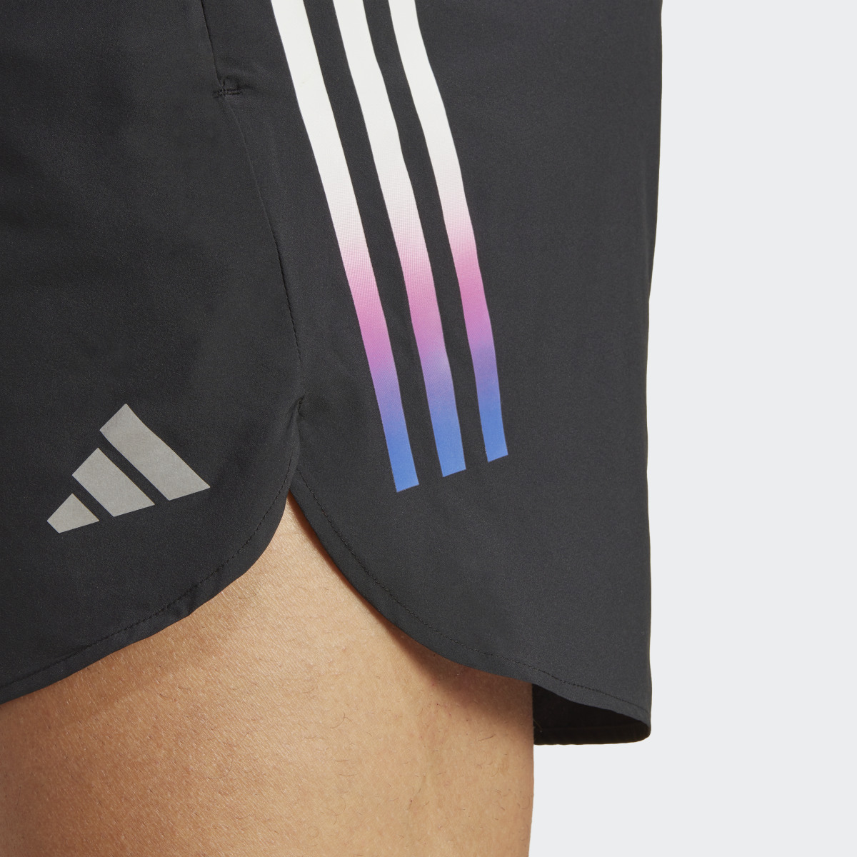 Adidas Run Icons 3-Streifen Shorts. 5
