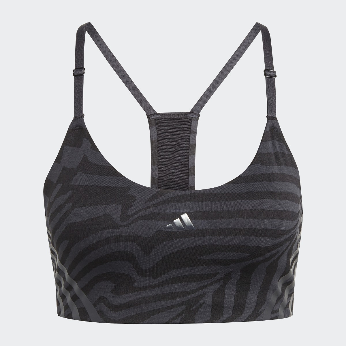 Adidas Reggiseno sportivo Aeroimpact Training Light-Support Jacquard 3-Stripes. 5