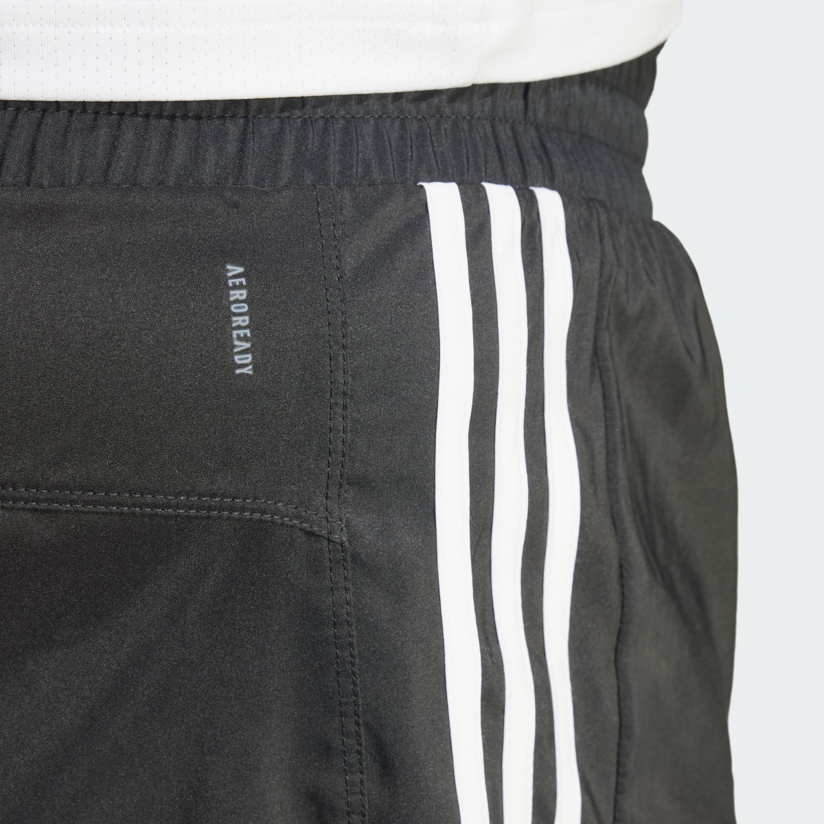 Adidas Pacer Training 3-Stripes Woven High-Rise Shorts (Plus Size). 5
