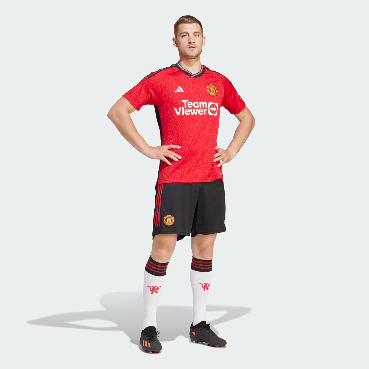 Adidas Calções Principais 23/24 do Manchester United. 5