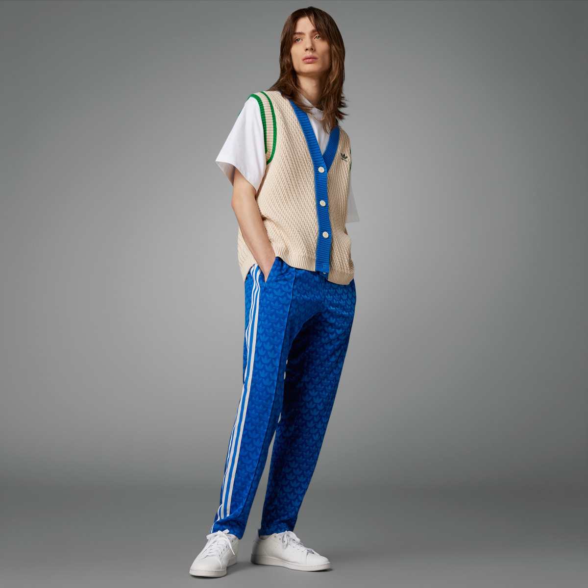 adidas Adicolor 70s Monogram Track Pants - Blue | Men's Lifestyle | adidas  US