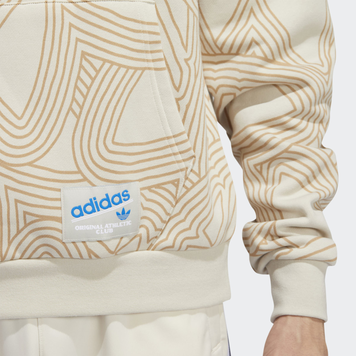 Adidas Hoodie Original Athletic Club Allover Print. 6