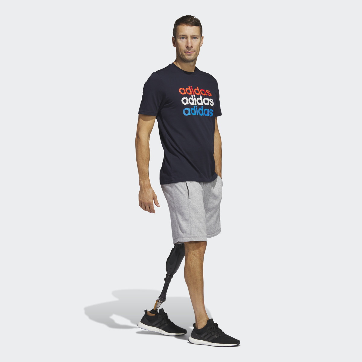 Adidas Multi Linear Sportswear Graphic Tee (Short Sleeve). 4