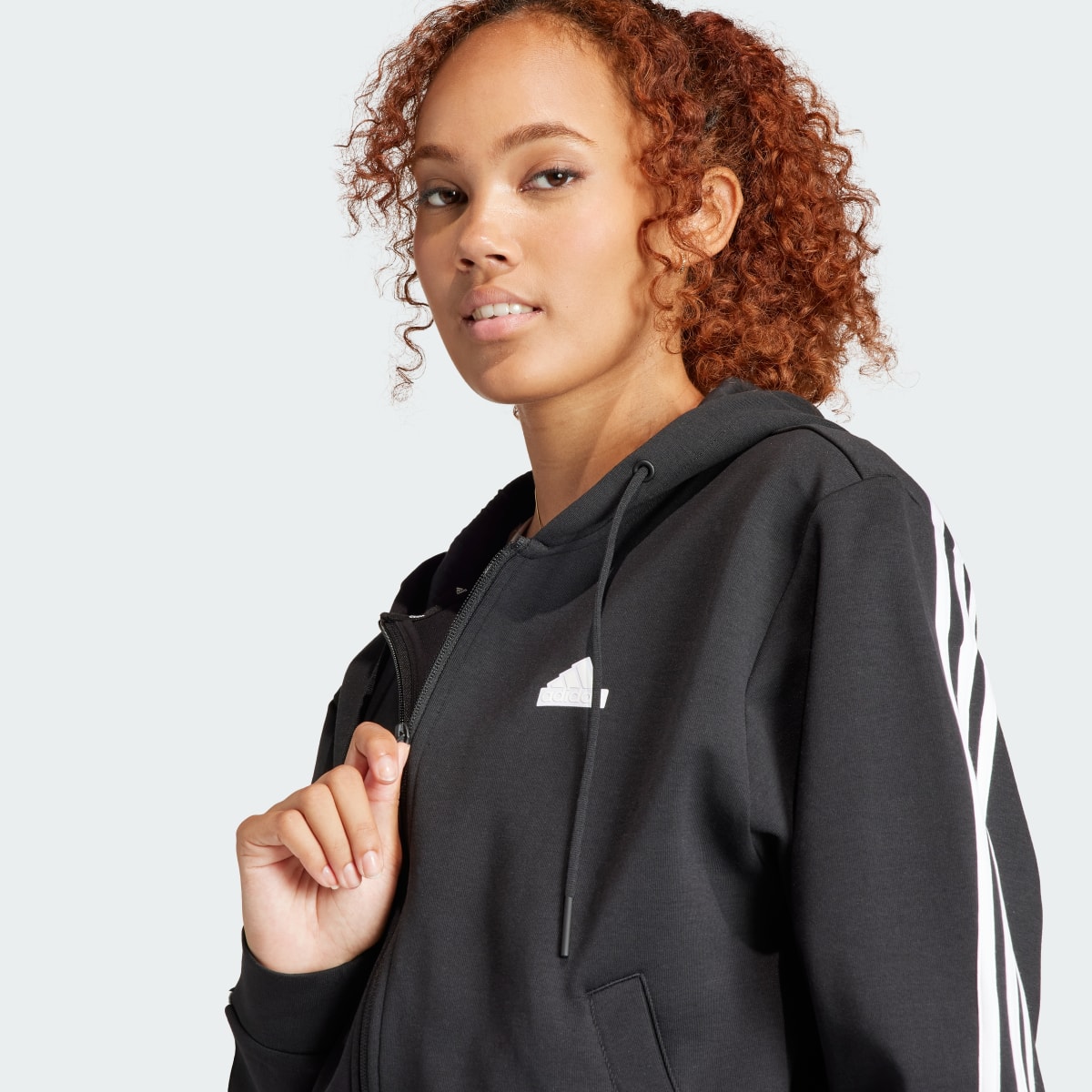 Adidas Future Icons 3-Stripes Full Zip Hoodie. 6