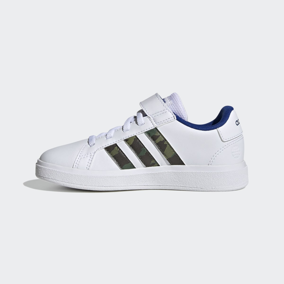 Adidas Grand Court Lifestyle Court Elastic Lace and Top Strap Shoes. 7