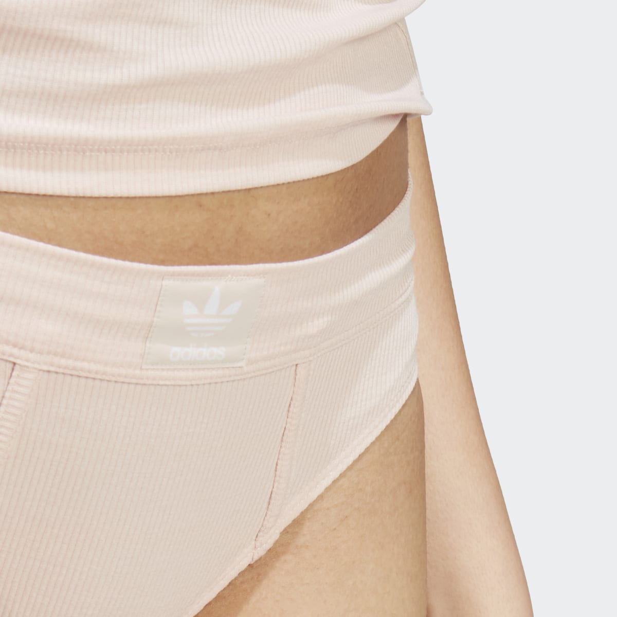 Adidas Adicolor Flex Ribbed Cotton Bikini Pants. 5