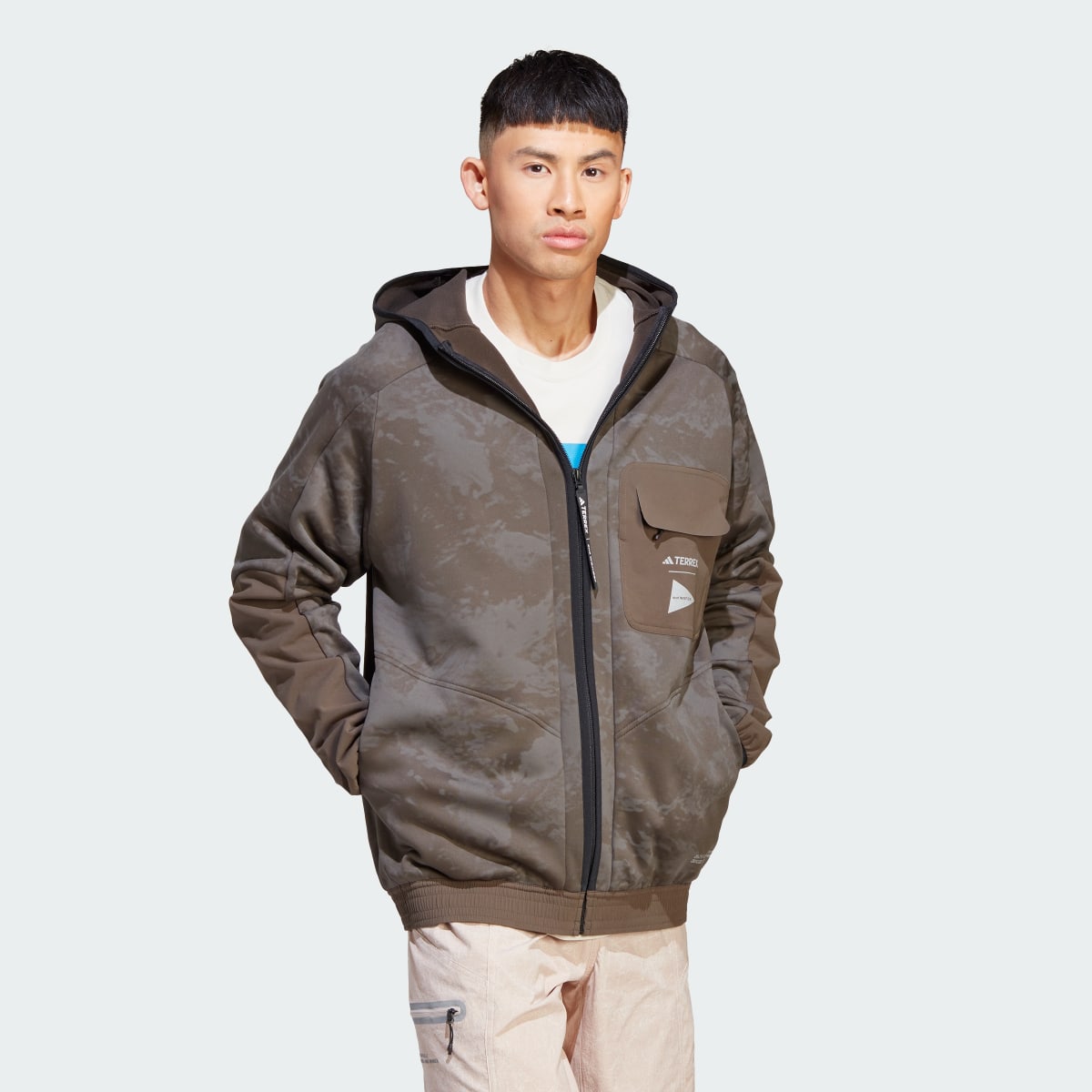 Adidas Terrex + and wander Fleece Jacket - HR7140