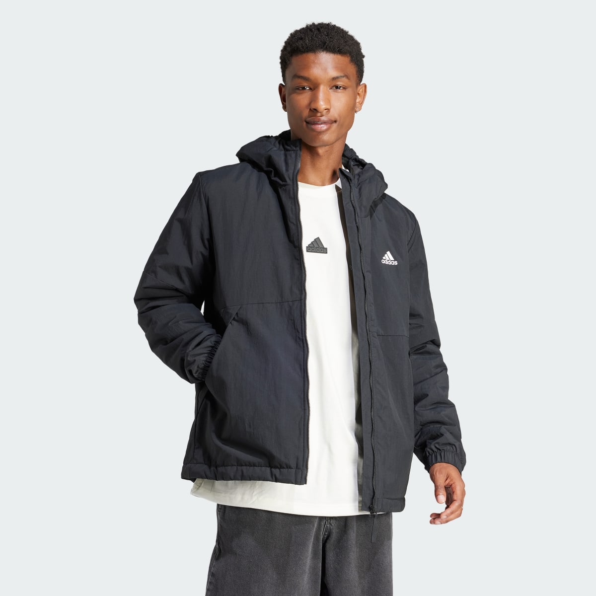 Adidas BSC Sturdy Insulated Hooded Jacket. 4