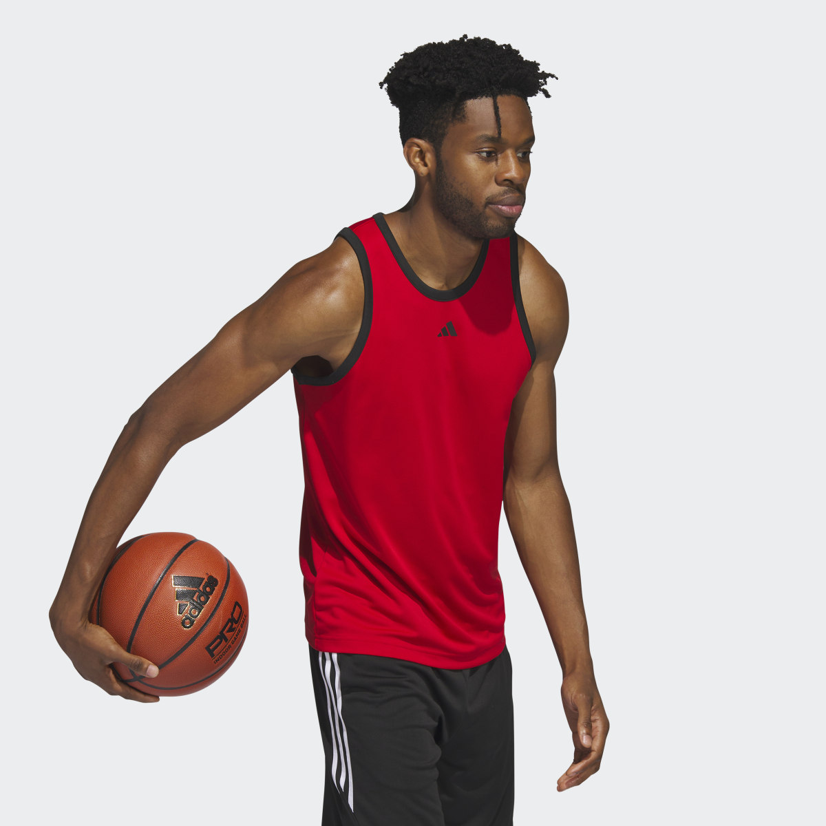 Adidas Basketball 3-Stripes Tank Top. 4