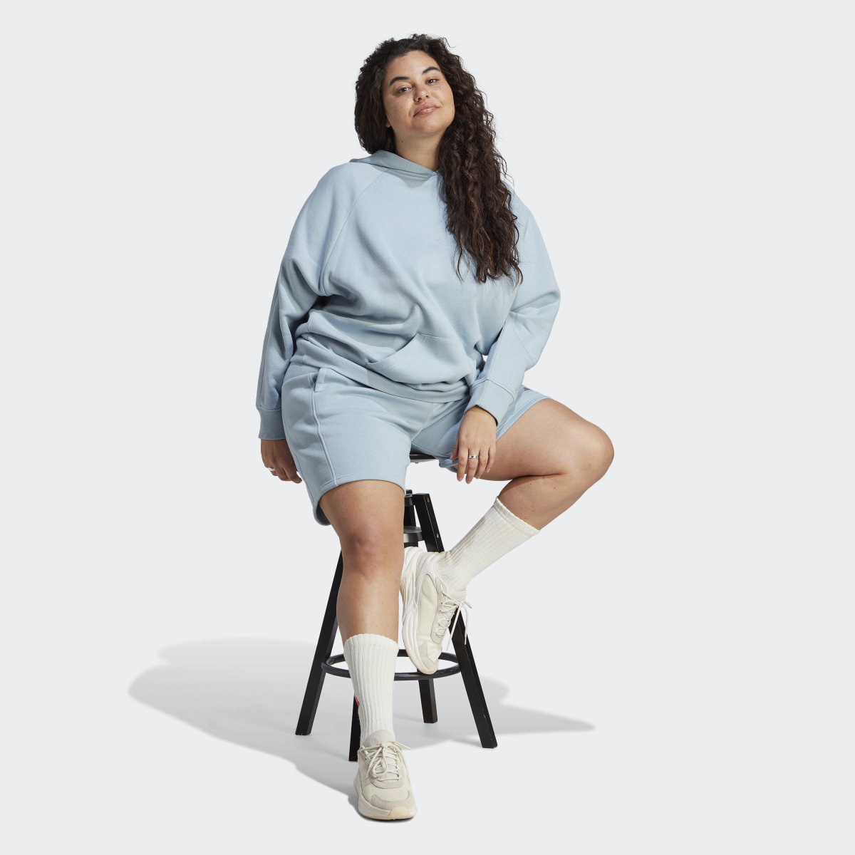 Adidas ALL SZN Fleece Boyfriend Hoodie (Plus Size). 4