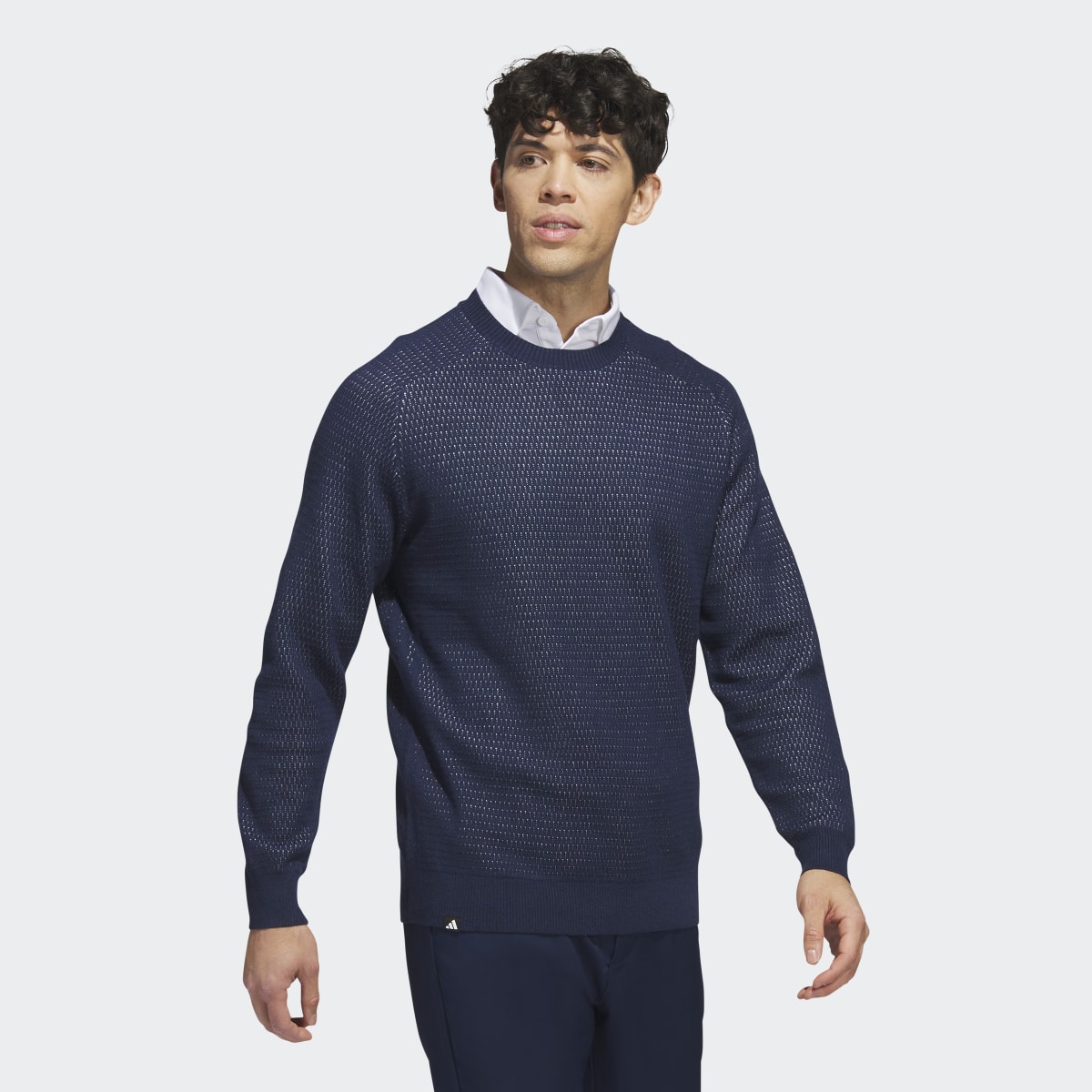 Adidas Ultimate365 Tour Flat-Knit Crew Golf Sweatshirt. 5