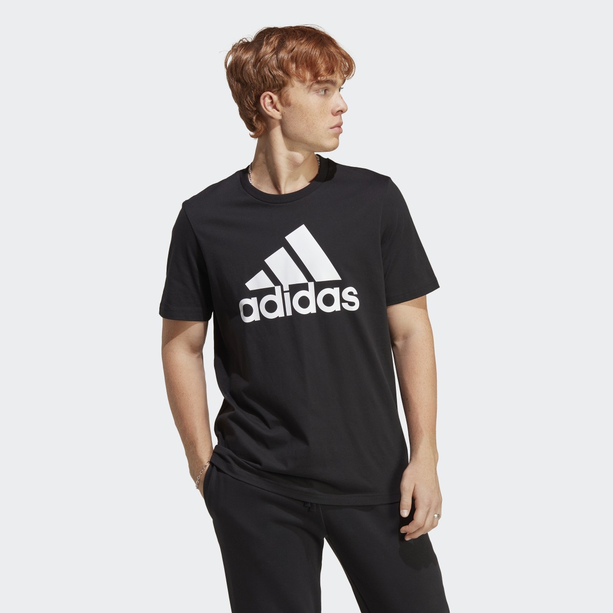 Adidas Essentials Single Jersey Big Logo Tişört. 5