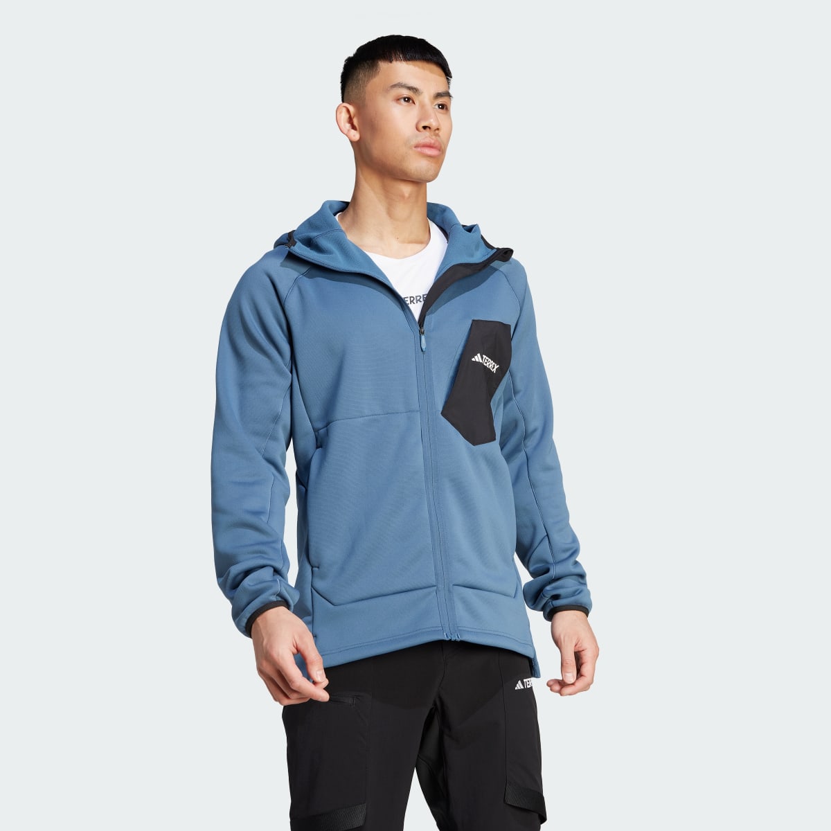 Adidas Terrex Xperior Medium Fleece Hooded Jacket. 4