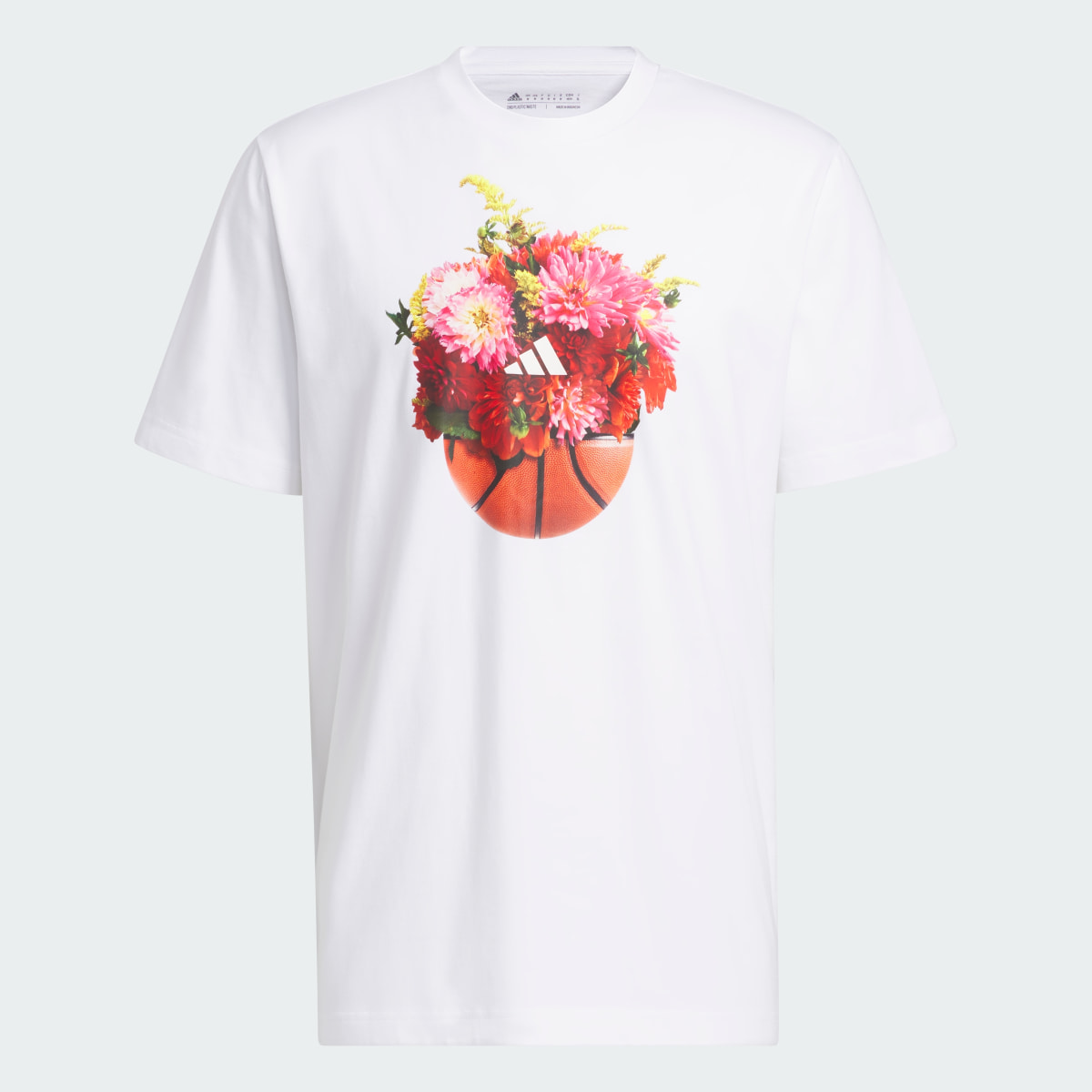 Adidas Floral Hoops Graphic Tee. 5