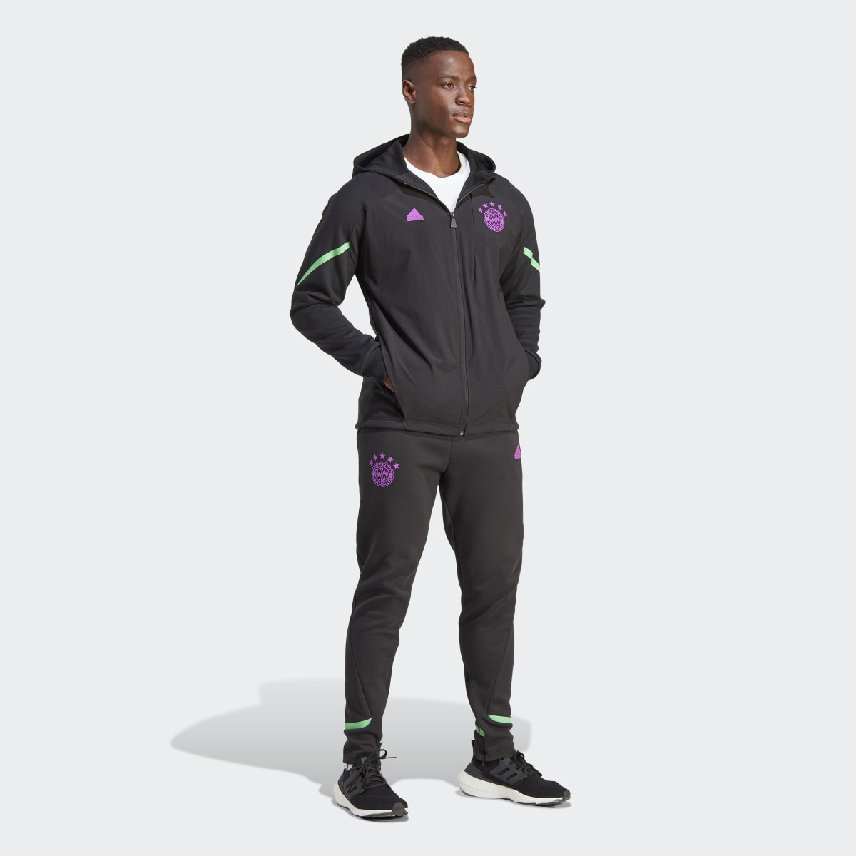 Adidas FC Bayern Designed For Gameday Full-Zip Hoodie. 4