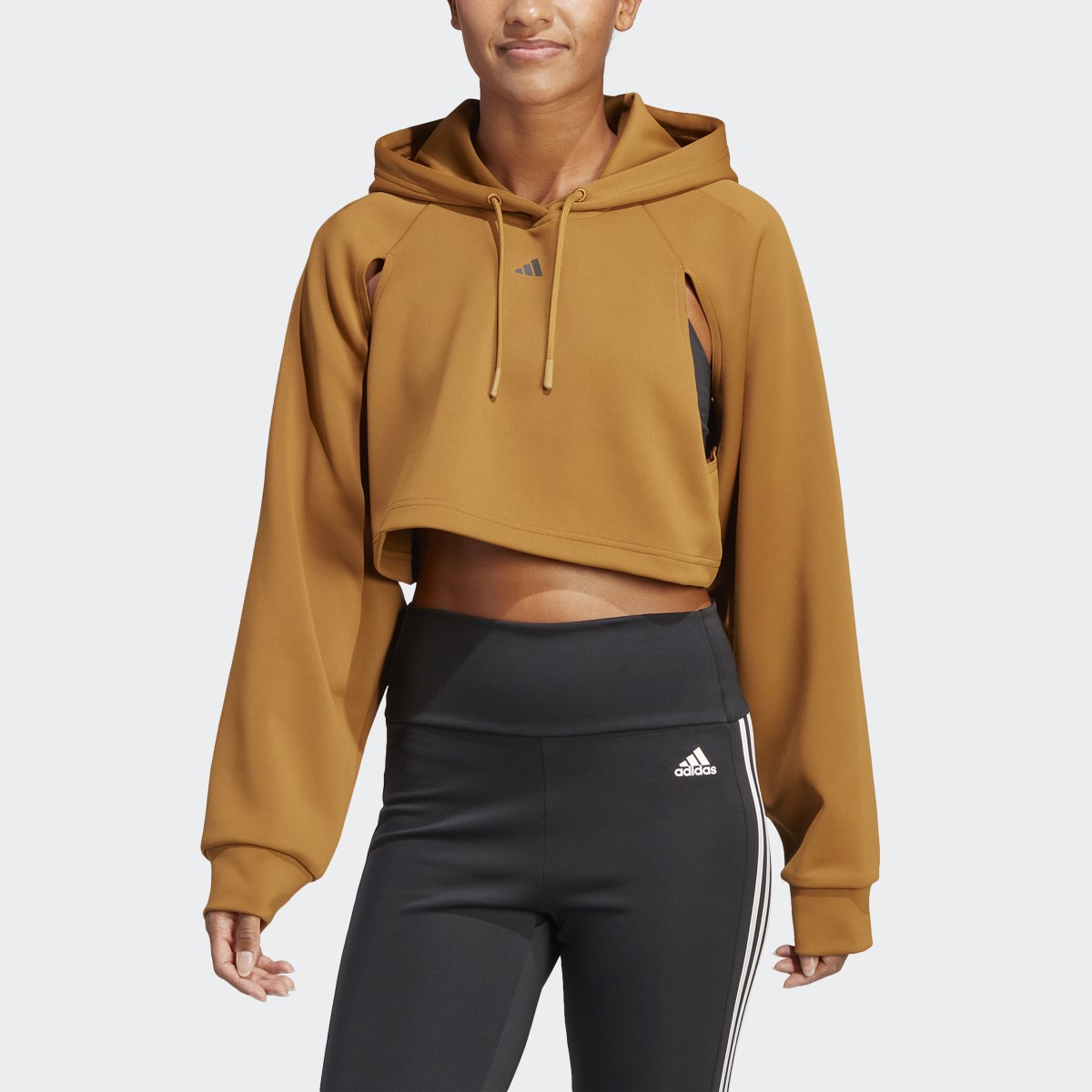 Buzo cropped adidas top