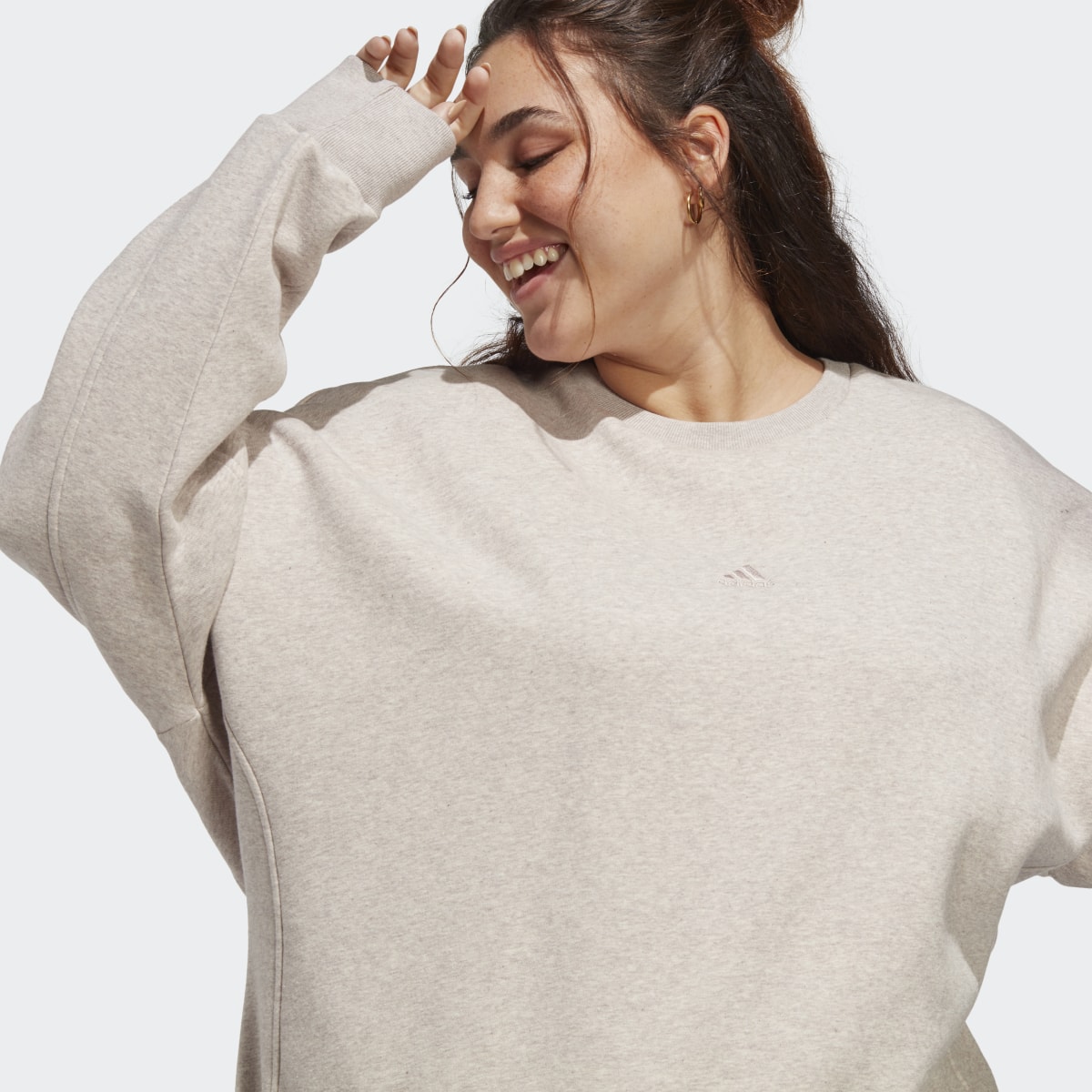 Adidas ALL SZN Fleece Sweatshirt (Plus Size). 6