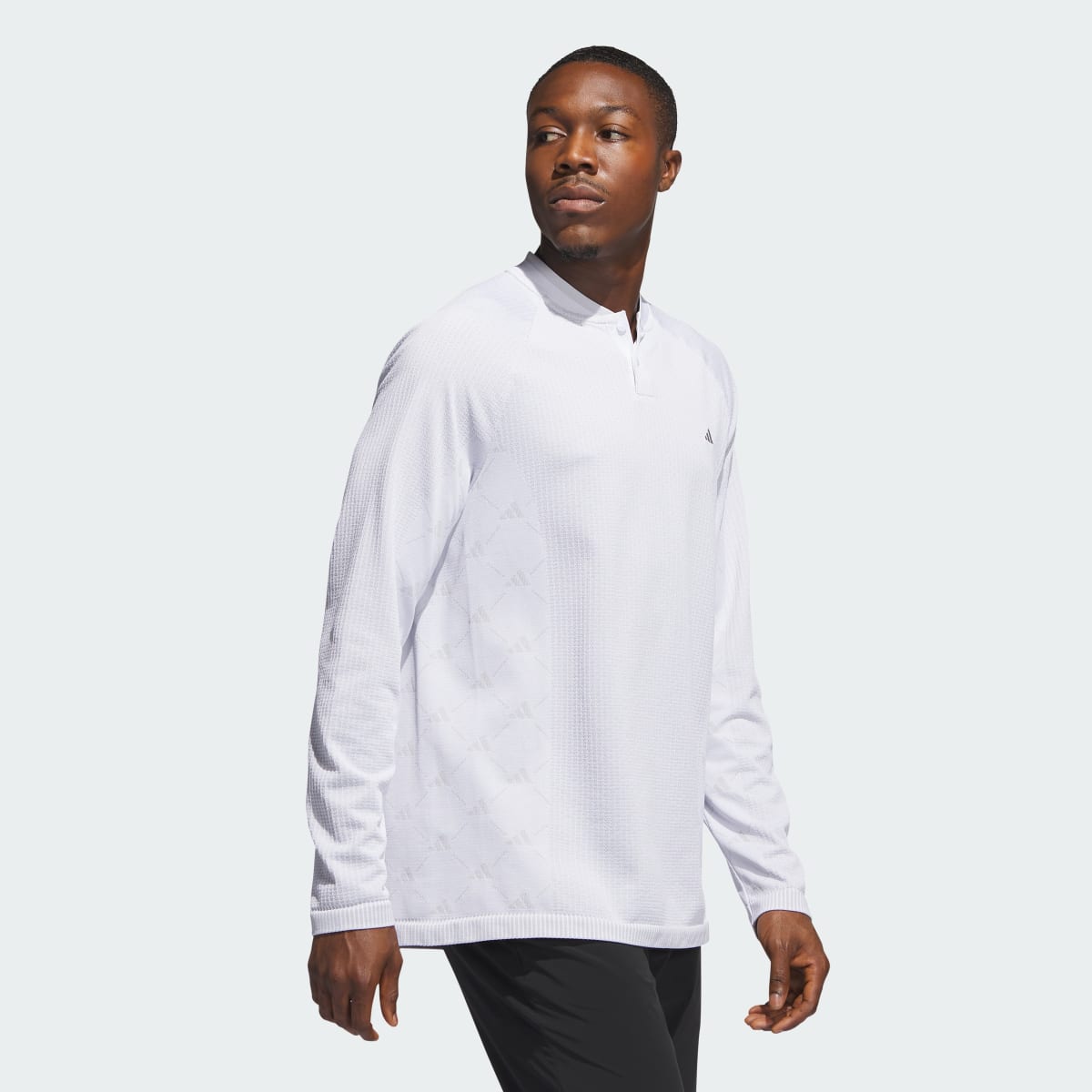 Adidas Polo Ultimate365 Tour PRIMEKNIT Long Sleeve. 4