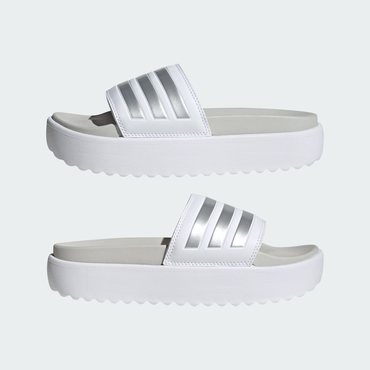 Adidas Chancla Adilette Platform. 8