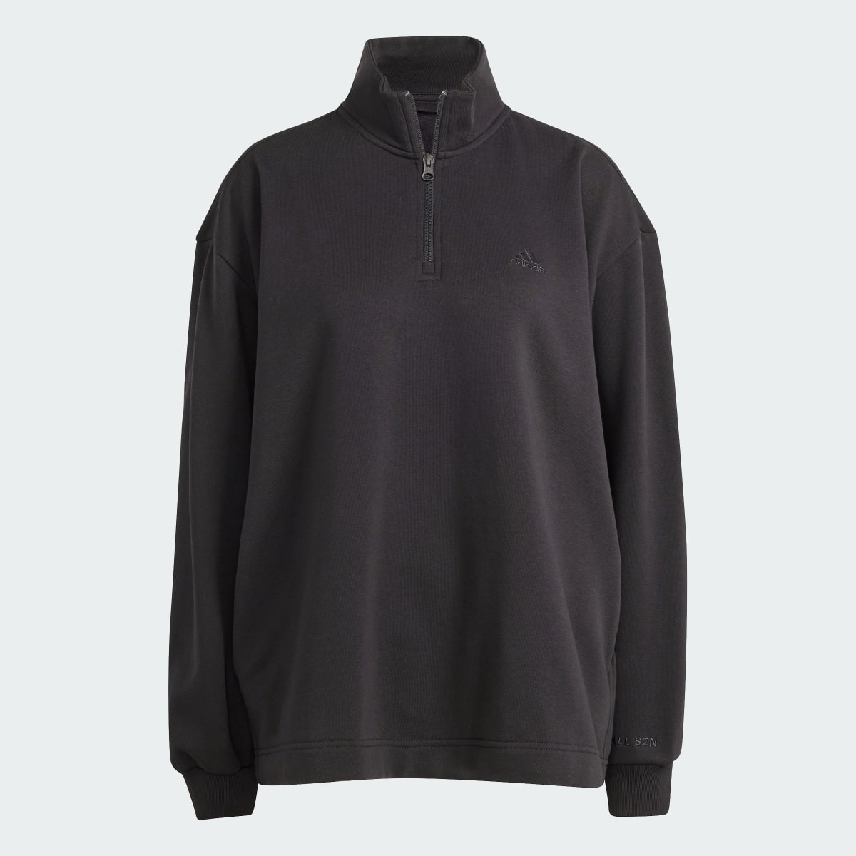 Adidas ALL SZN Fleece Quarter-Zip Sweatshirt. 5