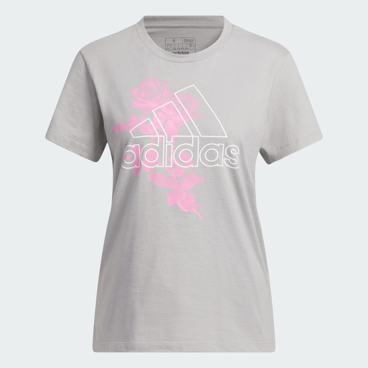 Adidas Outline Rose Graphic Tee. 5