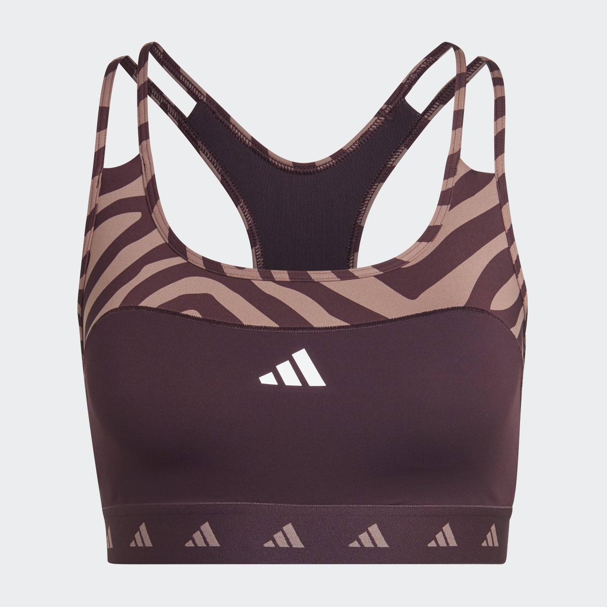 Adidas Hyperglam Techfit Medium-Support Zebra Bra. 5