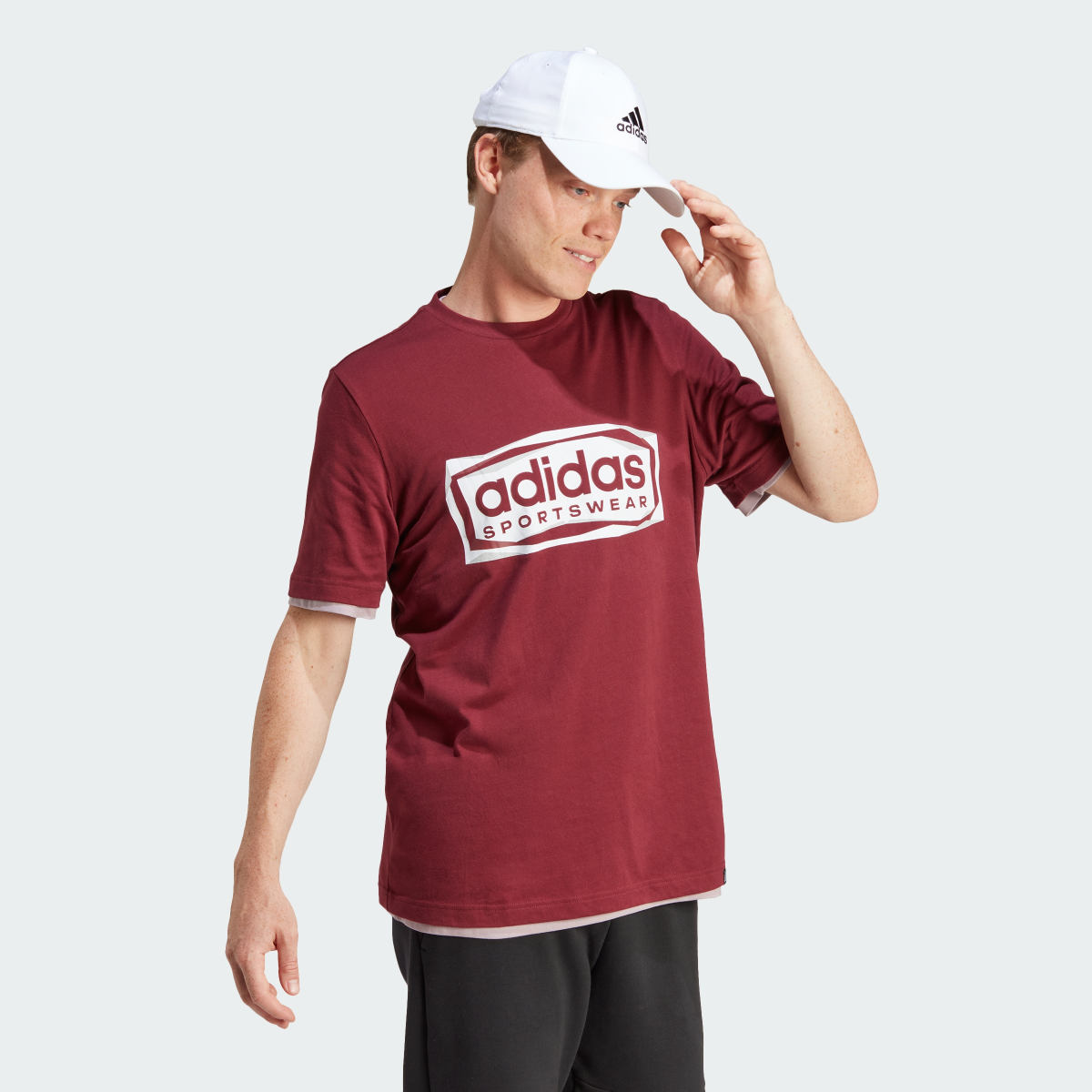 Adidas Playera Gráfica Folded Sportswear. 4