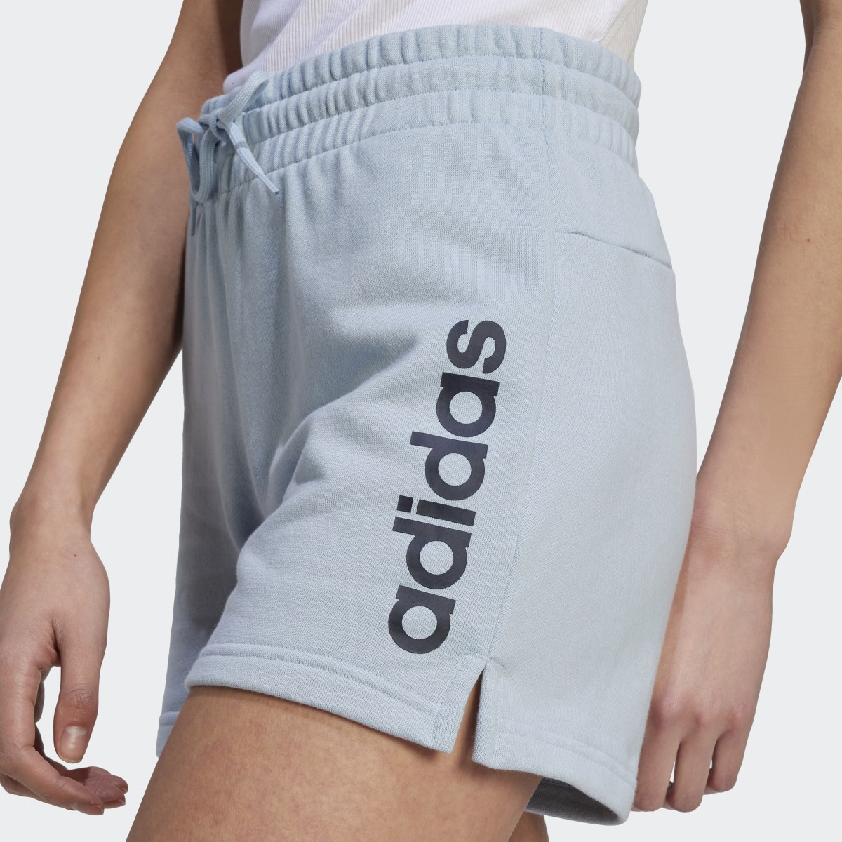 Adidas Essentials Linear French Terry Shorts. 5