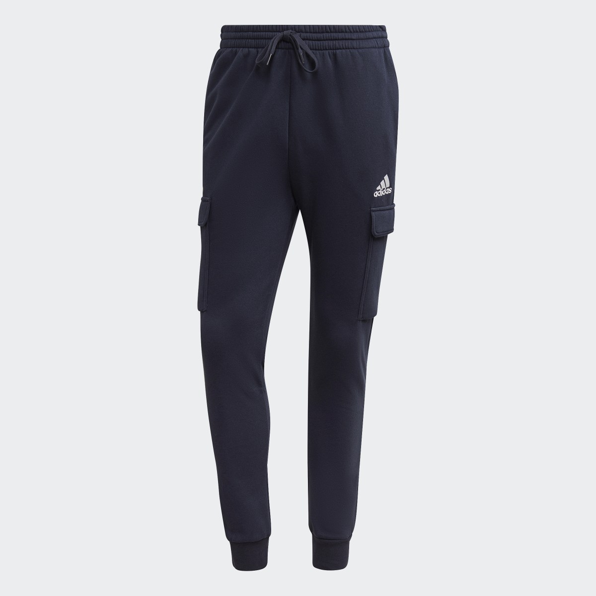 Adidas Essentials Fleece Regular Tapered Cargo Joggers. 4