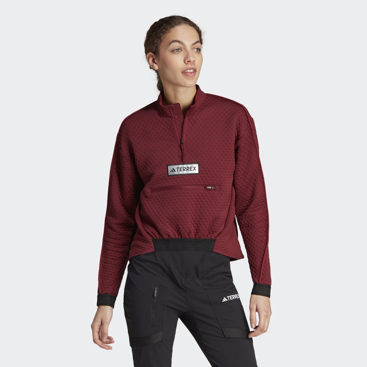 Adidas Terrex Utilitas Half-Zip Fleece Jacket. 4