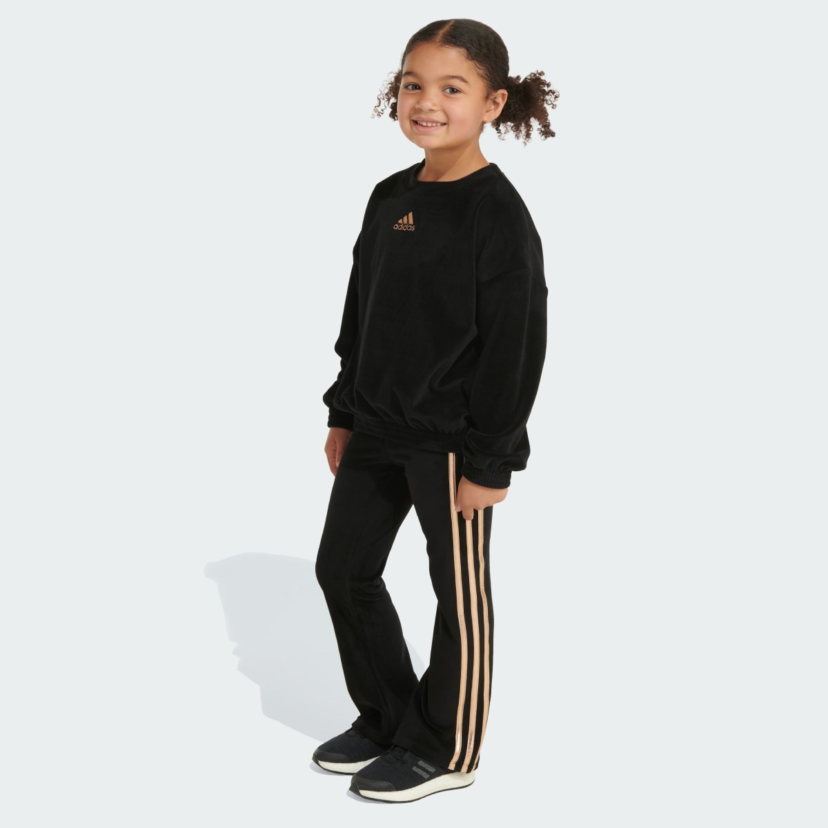 Adidas Two-Piece Crewneck Velour Set. 5